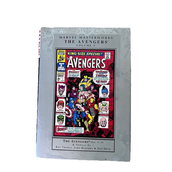 MARVEL MASTERWORKS: THE AVENGERS Nos. 41-50 VOLUME 5 HC Hardcover Graphic Novel - Picture 1 of 3